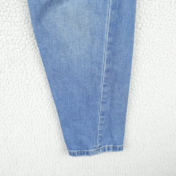 Chaps Jeans Womens 10P Petite Blue Southwestern Argyle Tapered Stretchy Denim - Picture 5 of 12